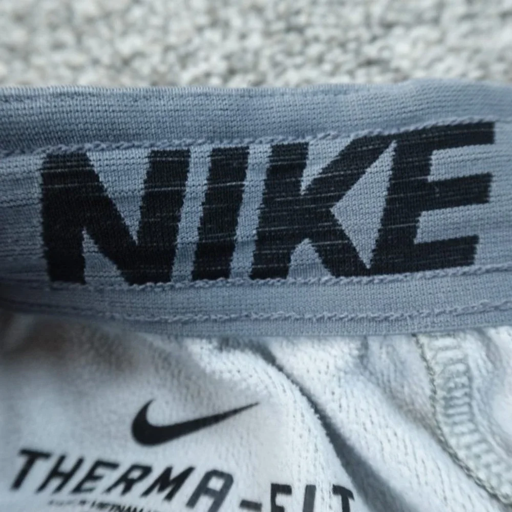 Nike Sweatpants Mens S Gray ThermaFIT Fleece Jogger Drawstring Pants Workout Run